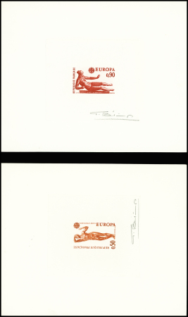 n°1789/90 Europa France1974, la paire d'épreuve de