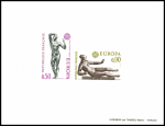 n°1789/90 Europa France1974, la paire d'épreuve de