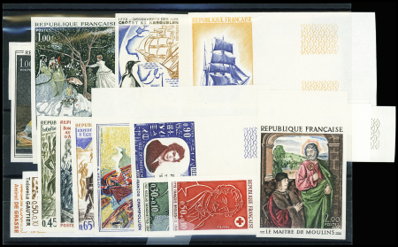 1972 année complète non dentelée (n°1702/1736), tous