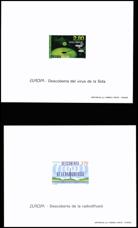 ANDORRE N°444/45 Europa 1994, paire des feuillets gommé,