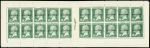 N°170-CA 1 10c vert surchargé SPECIMEN en carnet de