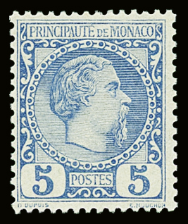 N°3 5c bleu, neuf **, TB