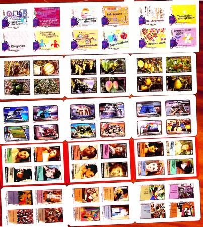 AUTOADHESIFS Lot de 7 carnets auto adhésifs tous en