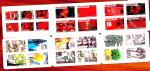 AUTOADHESIFS Lot de 7 carnets auto adhésifs tous en