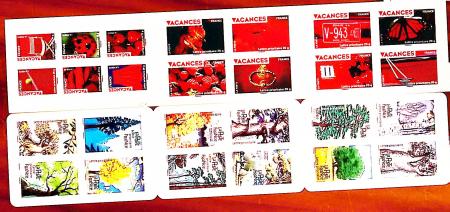 AUTOADHESIFS Lot de 7 carnets auto adhésifs tous en