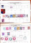 1850-1960, Group of 87 old-time Maury pages cut out