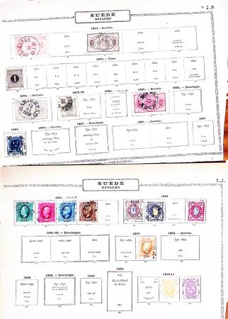 1850-1960, Group of 87 old-time Maury pages cut out
