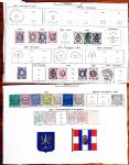 1850-1960, Group of 87 old-time Maury pages cut out