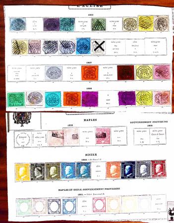 1850-1960, Group of 87 old-time Maury pages cut out