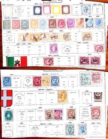1850-1960, Group of 87 old-time Maury pages cut out