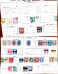 1850-1960, Group of 87 old-time Maury pages cut out