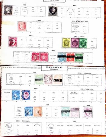 1850-1960, Group of 87 old-time Maury pages cut out