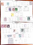 1850-1960, Group of 87 old-time Maury pages cut out