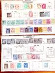 1850-1960, Group of 87 old-time Maury pages cut out