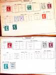 1850-1960, Group of 87 old-time Maury pages cut out