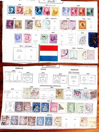 1850-1960, Group of 87 old-time Maury pages cut out