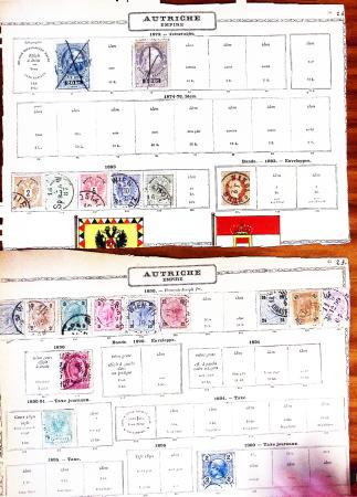 1850-1960, Group of 87 old-time Maury pages cut out