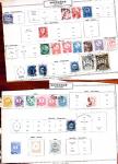 1850-1960, Group of 87 old-time Maury pages cut out