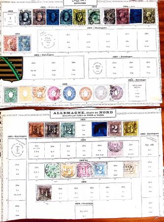1850-1960, Group of 87 old-time Maury pages cut out