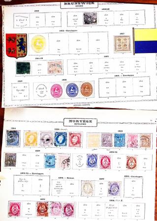 1850-1960, Group of 87 old-time Maury pages cut out