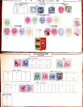 1850-1960, Group of 87 old-time Maury pages cut out