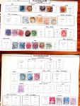 1850-1960, Group of 87 old-time Maury pages cut out
