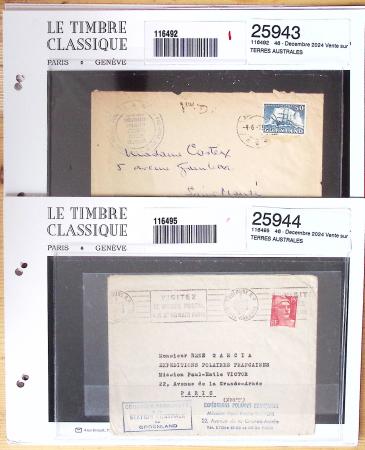 1901-1960, Ensemble de lettres d'Antarctique et Polaire,