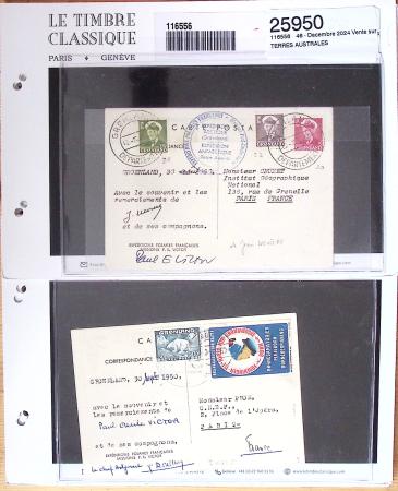 1901-1960, Ensemble de lettres d'Antarctique et Polaire,