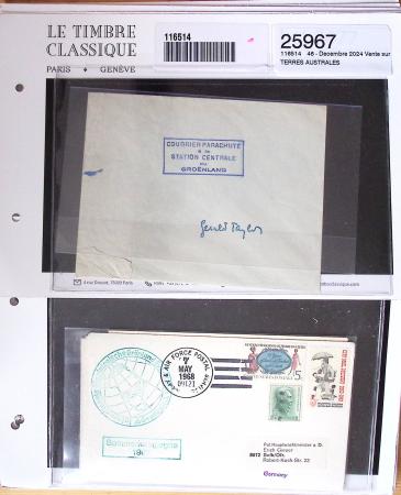 1901-1960, Ensemble de lettres d'Antarctique et Polaire,