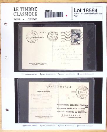 1901-1960, Ensemble de lettres d'Antarctique et Polaire,