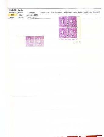 1906-30, Collection spécialisée sur les Semeuses en