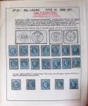 1867, Exceptionnelle étude sur N°29, avec planchage,