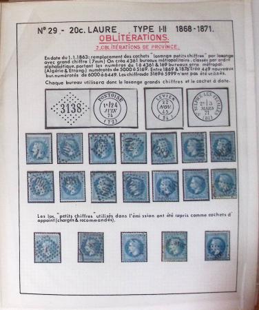 1867, Exceptionnelle étude sur N°29, avec planchage,