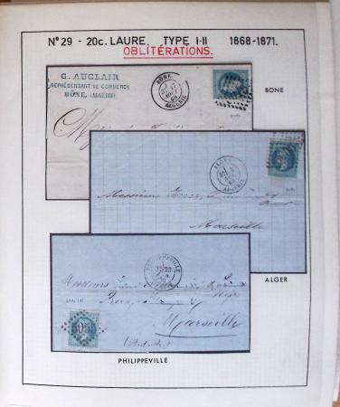 1867, Exceptionnelle étude sur N°29, avec planchage,