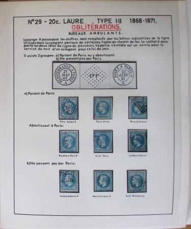 1867, Exceptionnelle étude sur N°29, avec planchage,