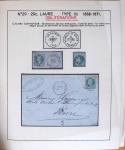 1867, Exceptionnelle étude sur N°29, avec planchage,