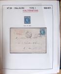 1867, Exceptionnelle étude sur N°29, avec planchage,