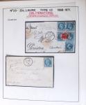 1867, Exceptionnelle étude sur N°29, avec planchage,