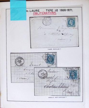 1867, Exceptionnelle étude sur N°29, avec planchage,