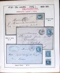 1867, Exceptionnelle étude sur N°29, avec planchage,