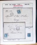 1867, Exceptionnelle étude sur N°29, avec planchage,