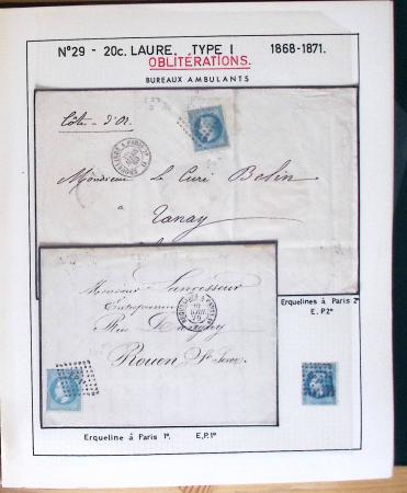 1867, Exceptionnelle étude sur N°29, avec planchage,