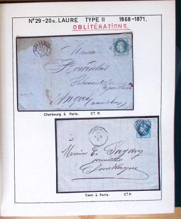 1867, Exceptionnelle étude sur N°29, avec planchage,