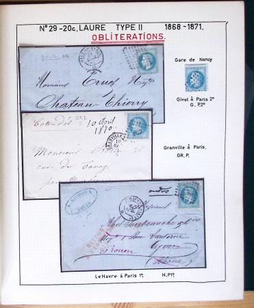 1867, Exceptionnelle étude sur N°29, avec planchage,