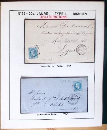 1867, Exceptionnelle étude sur N°29, avec planchage,