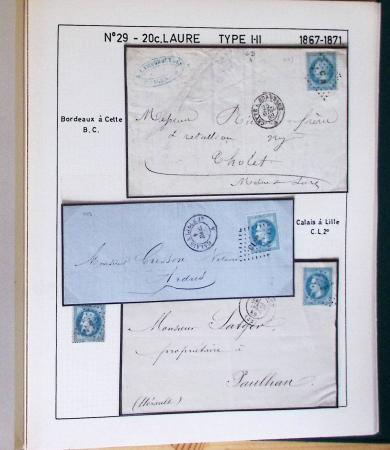 1867, Exceptionnelle étude sur N°29, avec planchage,