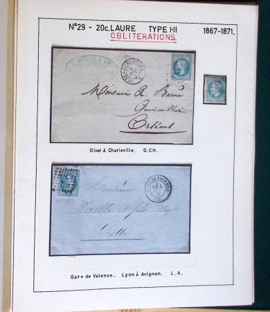 1867, Exceptionnelle étude sur N°29, avec planchage,