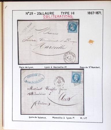 1867, Exceptionnelle étude sur N°29, avec planchage,