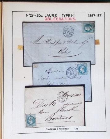 1867, Exceptionnelle étude sur N°29, avec planchage,