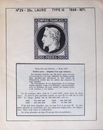 1867, Exceptionnelle étude sur N°29, avec planchage,